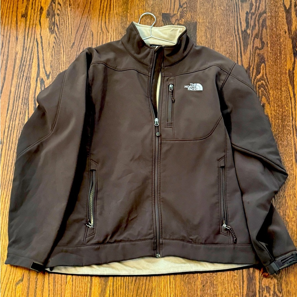 Brown north face jacket